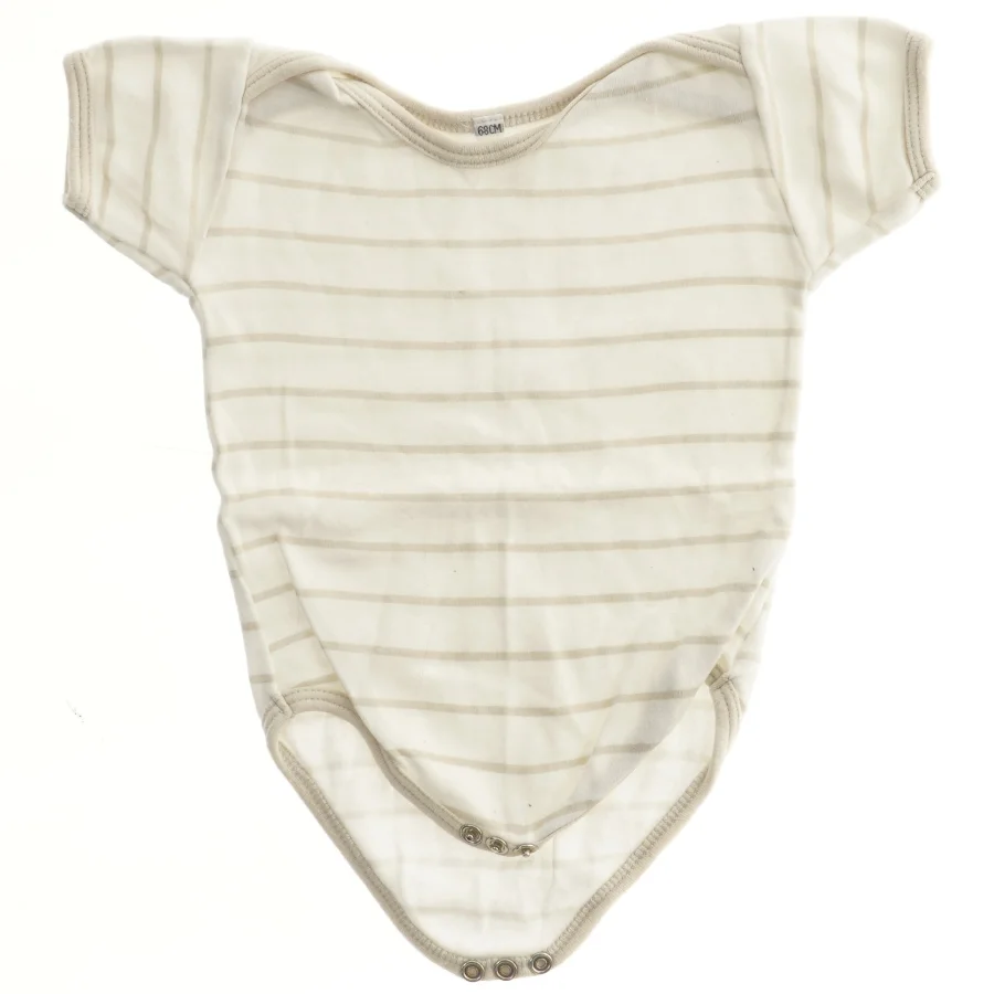 Kortærmet bodystocking med striber (str. 68)