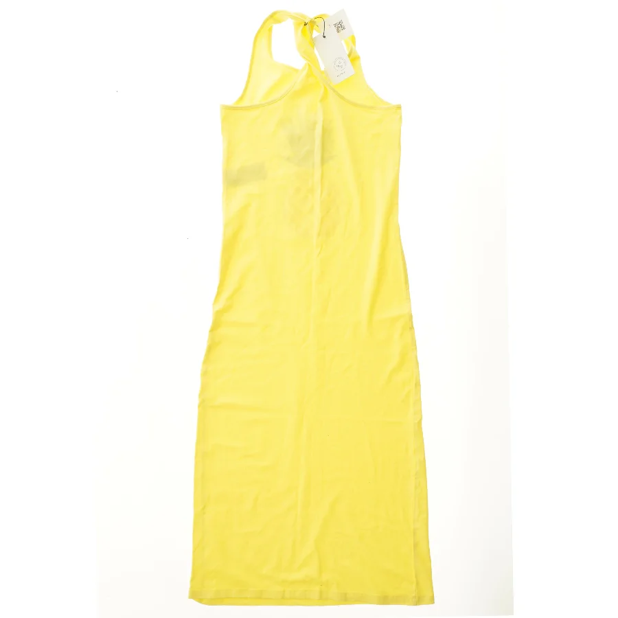 Gul sommerkjole med ananas (str. 158)