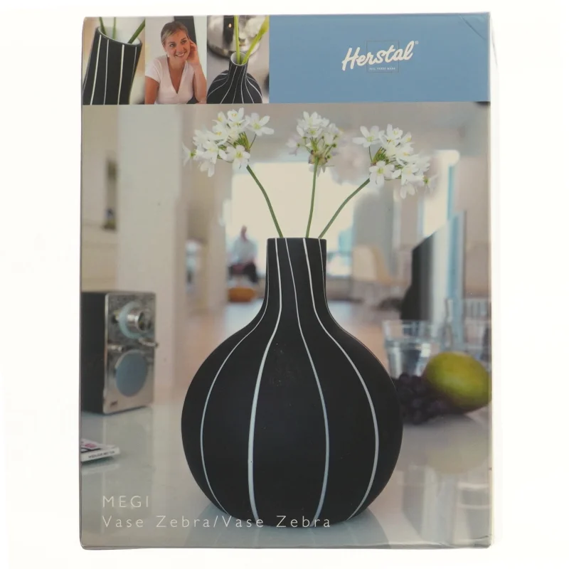 Herstal vase Zebra fra Herstal (str. 4,5x24x18 cm)