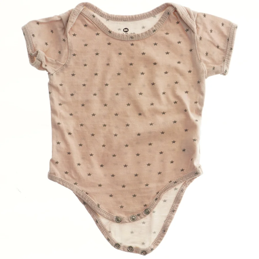 Kortærmet bodystocking med stjerner (str. 86)