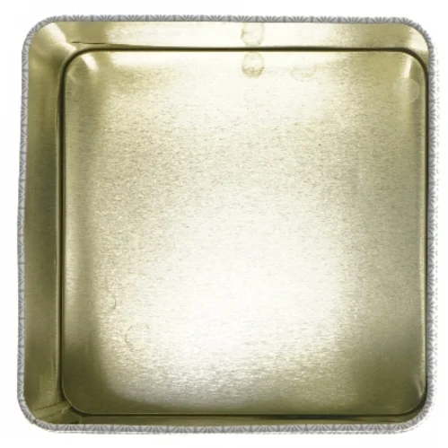 Dekorativ metalboks med blomsterdesign (str. 16x15x15 cm)