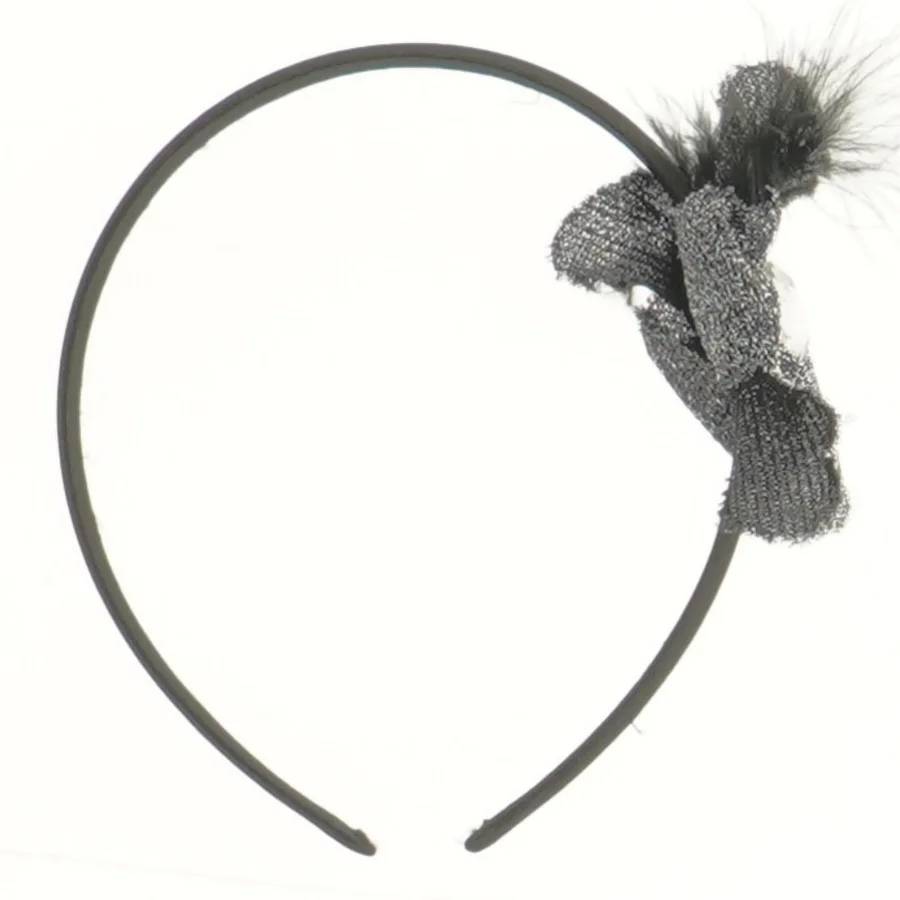 Hårbøjle med glimmerpynt (str. Ø 12 cm)