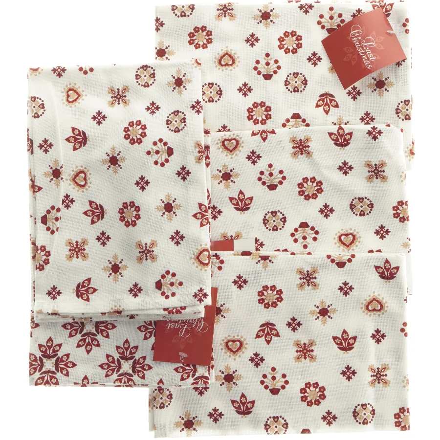 Juleduge 5 stk 53x72 cm (str. 5 stk 53x72 cm)
