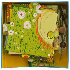 Djeco gård puslespil fra Djeco (str. 8x25x25 cm)