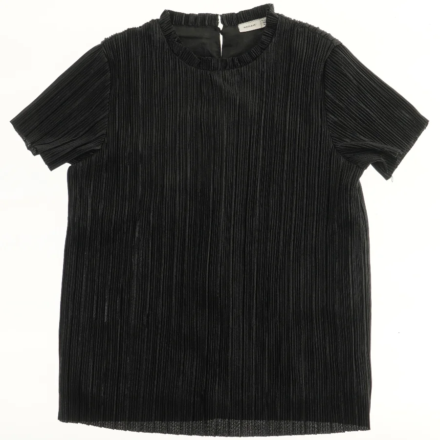 Sort plisseret T-shirt fra Name It (str. 152)