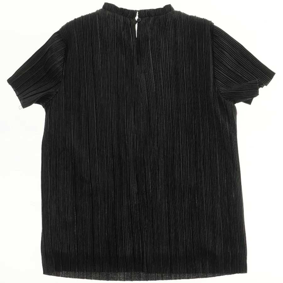 Sort plisseret T-shirt fra Name It (str. 152)