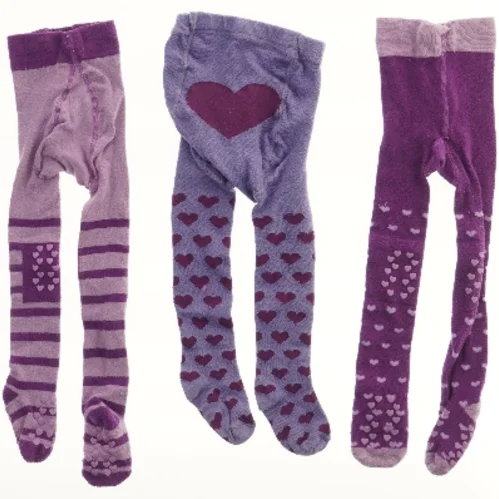 Børnestrømpebukser med hjerter (str. 98)