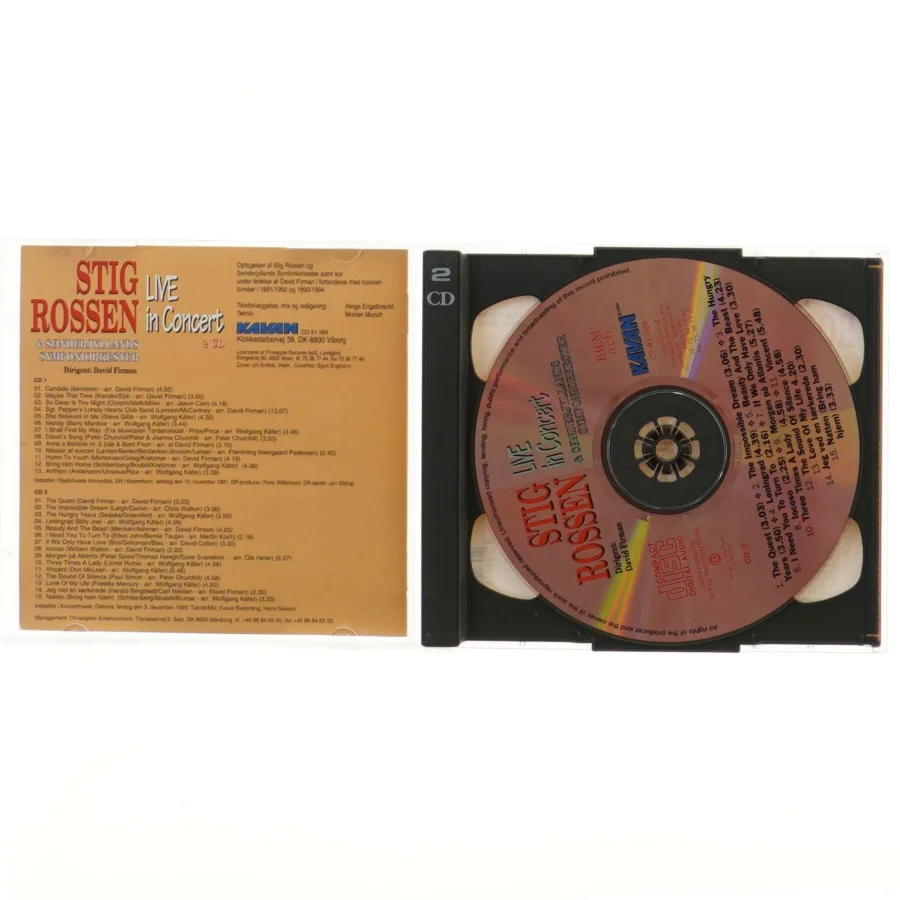 Stig Rossen Live in Concert 2 CD