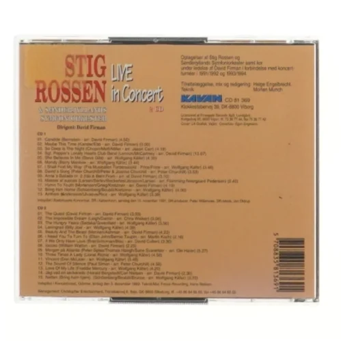 Stig Rossen Live in Concert 2 CD
