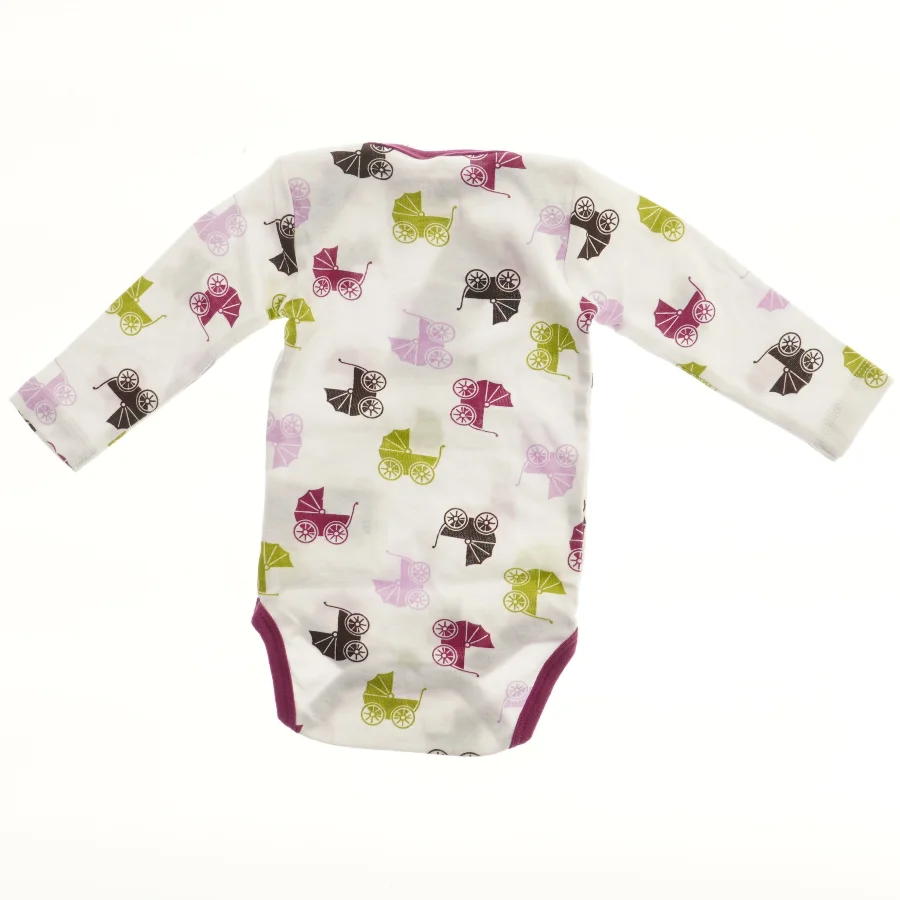Langærmet bodystocking med barnevognsmønster fra Name It (str. 62)