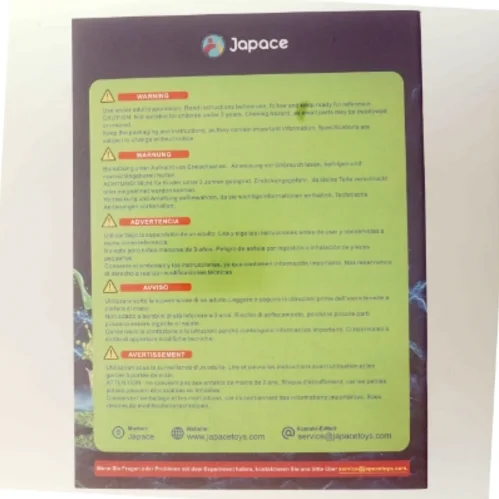 Sæt med mindre kemi-forsøg for børn. På tysk