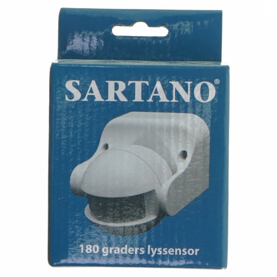 Sartano 180 graders lyssensor fra Sartano (str. 10x9 cm)