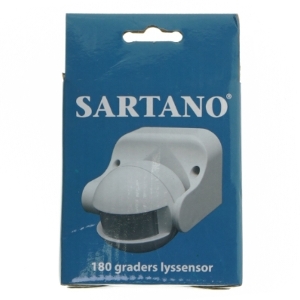 Sartano 180 graders lyssensor fra Sartano (str. 10x9 cm)