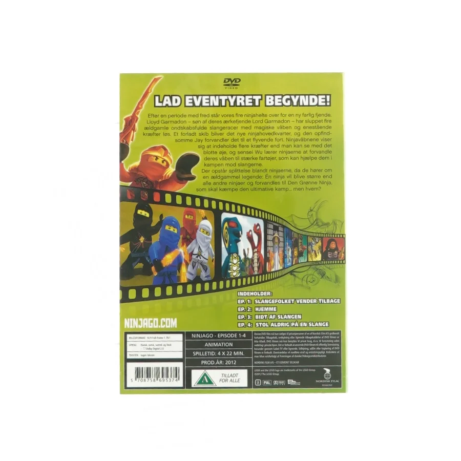 Lego Ninjago episode 1-4 dvd