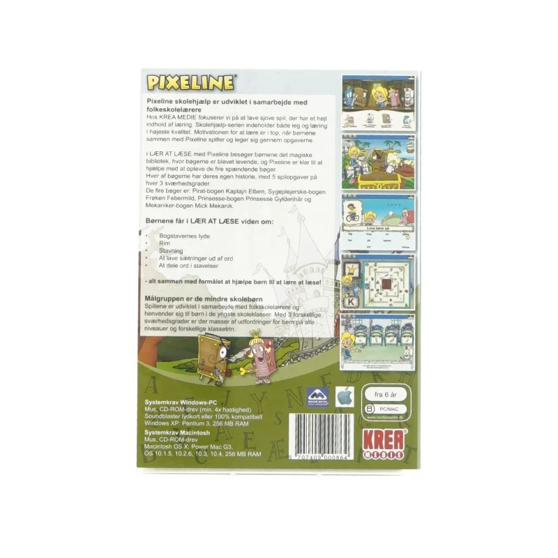 Pixeline Spil - "Lær at læse: Det magiske bibliotek"