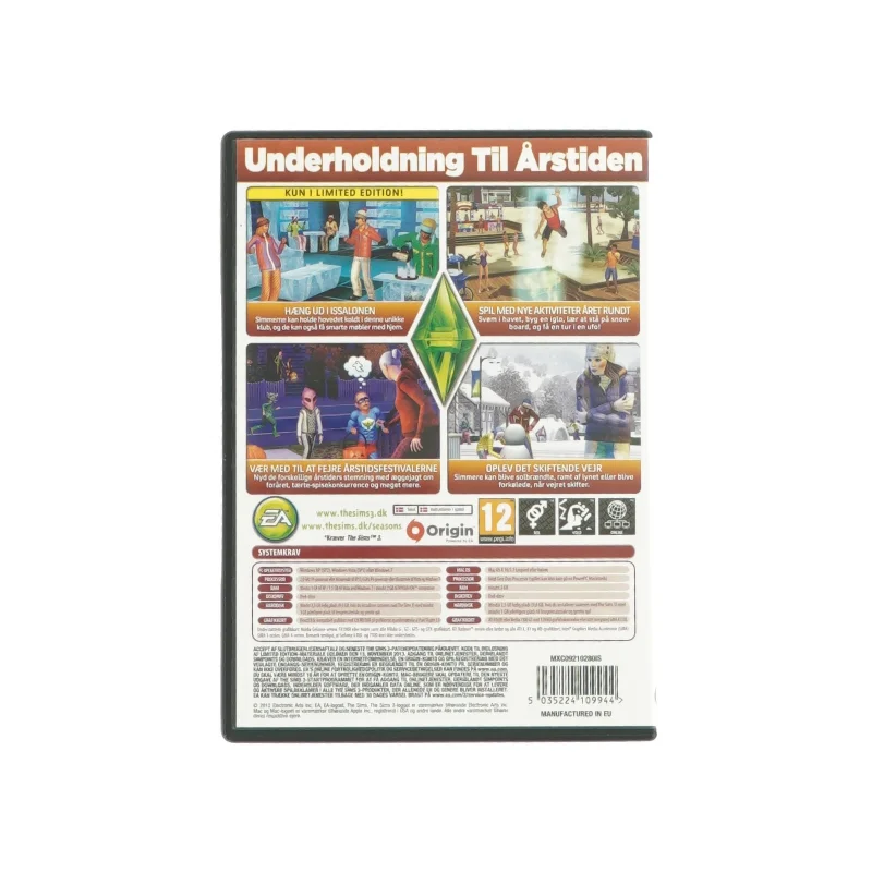 The Sims 3 årstider udvidelsespakke PC Spil