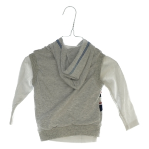 Bluse med vest (str. ca. 74)