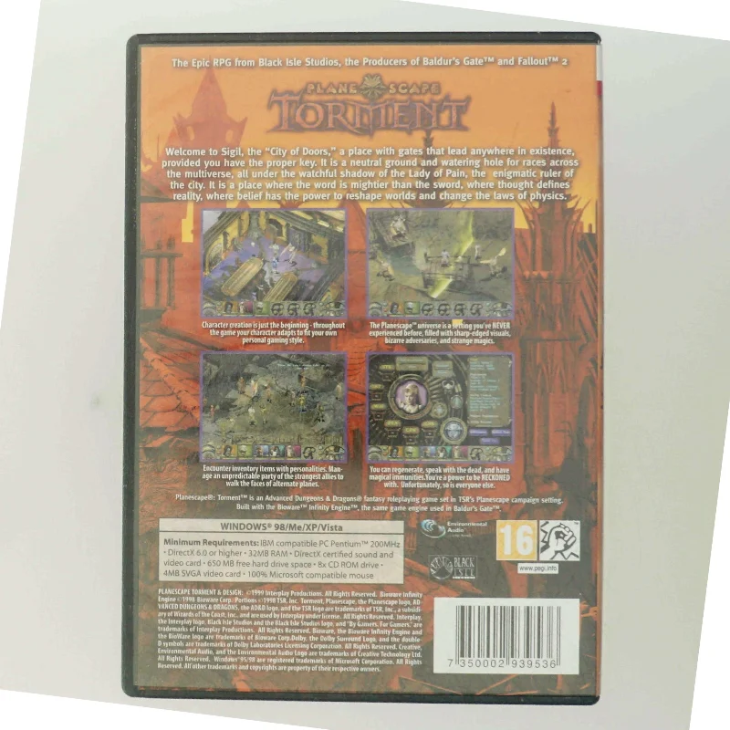 Planescape: Torment PC-spil fra Black Isle Studios