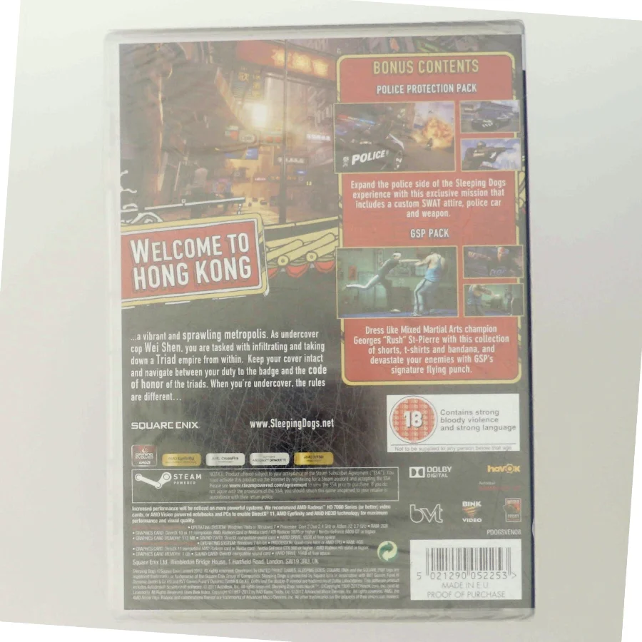 Sleeping Dogs Limited Edition PC Spil fra Square Enix