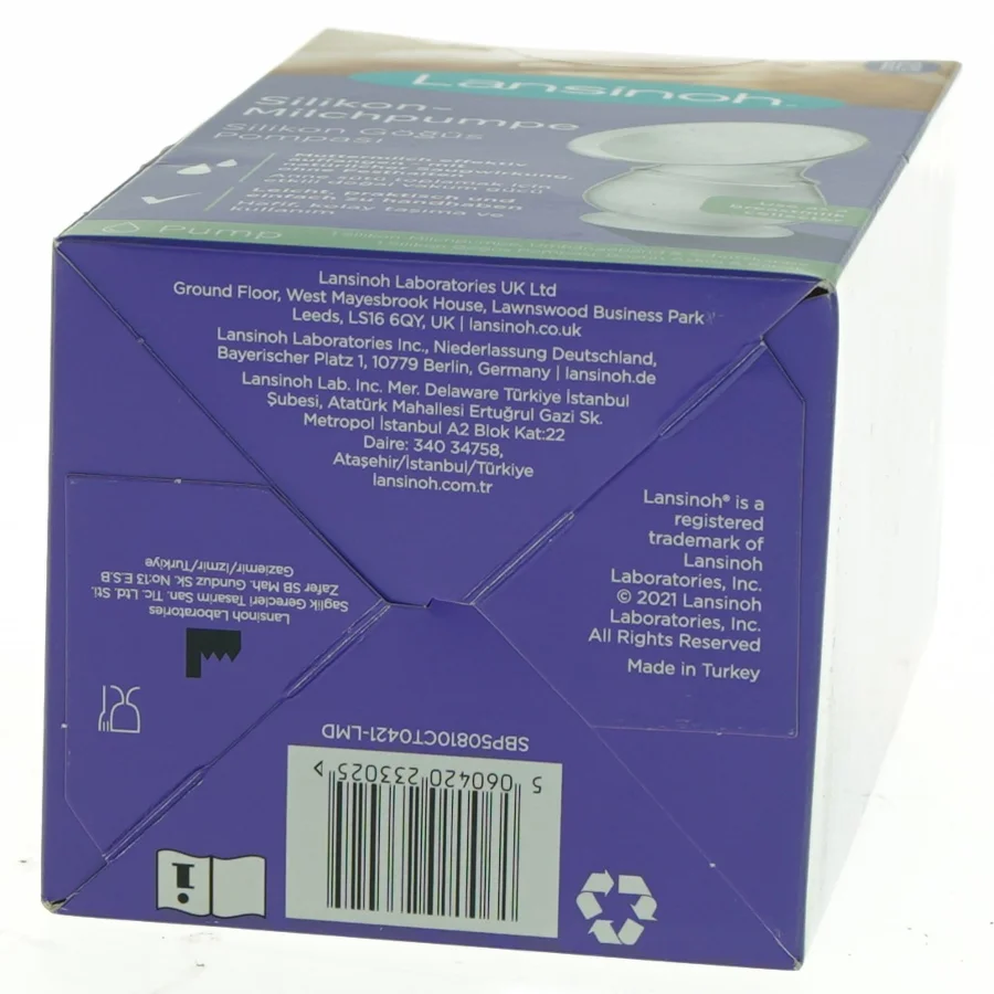 Silikone brystpumpe fra Lansinoh