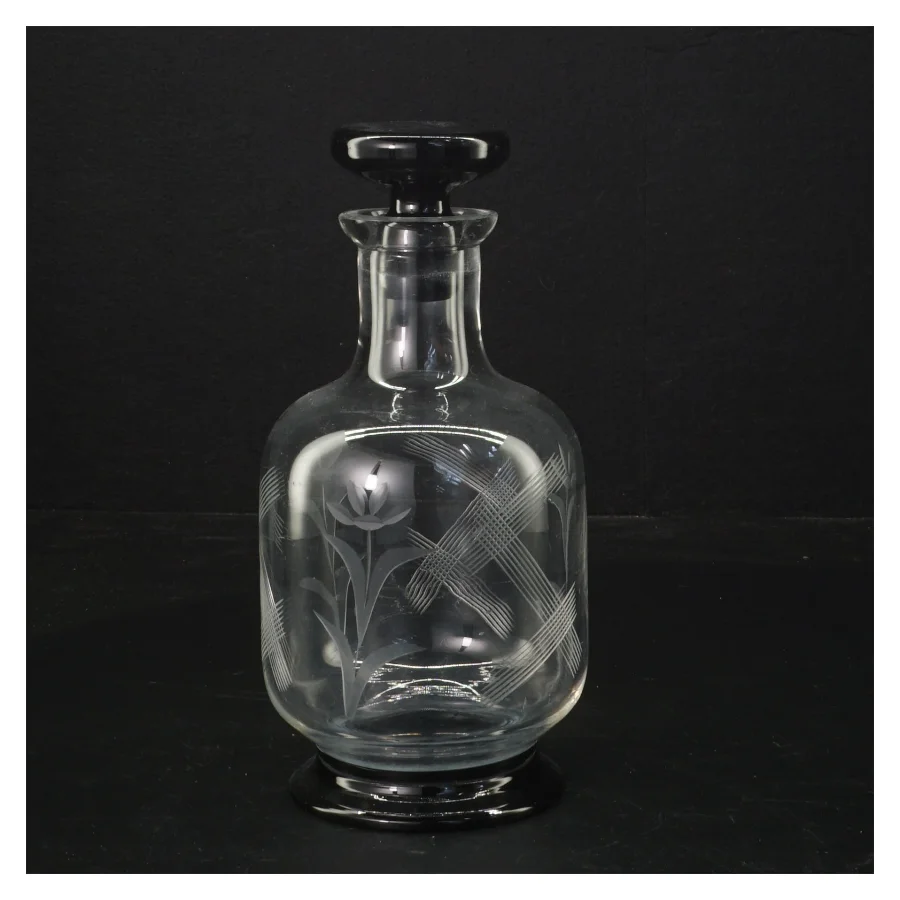 Holmegaard Glaskaraffel med prop (str. 18 cm)