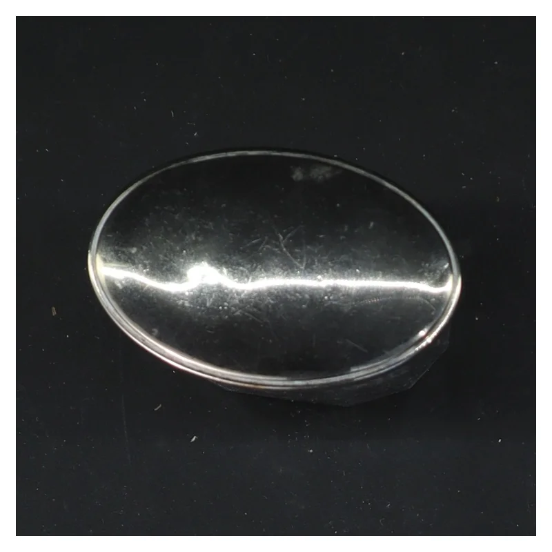 Glasbeholder med metallåg (str. 10 cm)