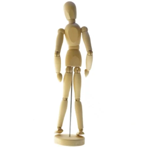 Træ mannequin figur fra IKEA (str. 33 cm)