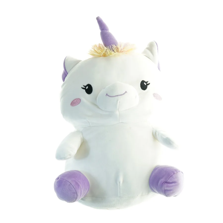 Enhjørning plysbamse (str. 45 x 29 cm)