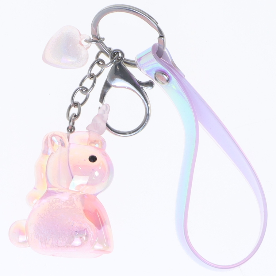 Nøglering med enhjørning vedhæng (str. 13 cm)