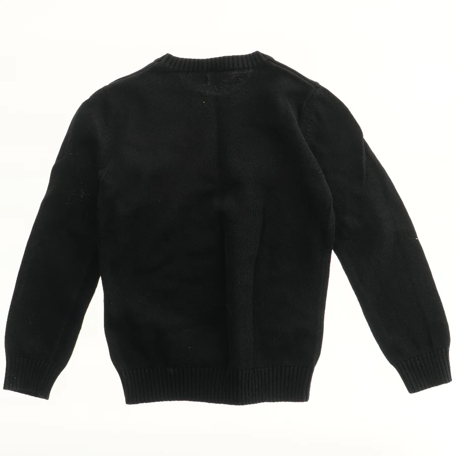 Sort sweatshirt med logo fra Benetton (str. 134)