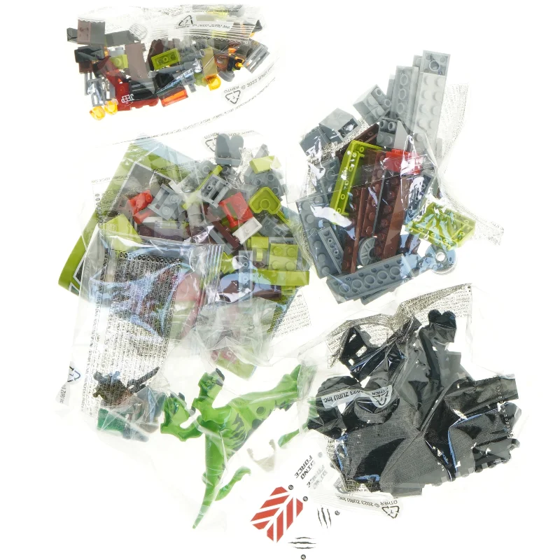 Grøn plastikæg med byggesæt indeni fra Zuru (str. 23 cm)