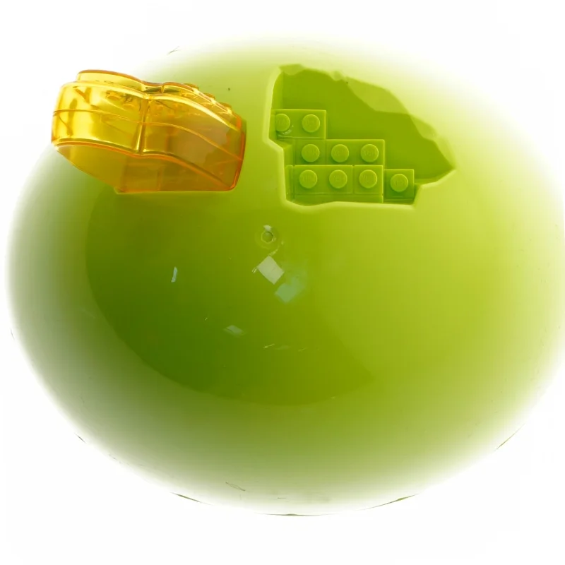 Grøn plastikæg med byggesæt indeni fra Zuru (str. 23 cm)