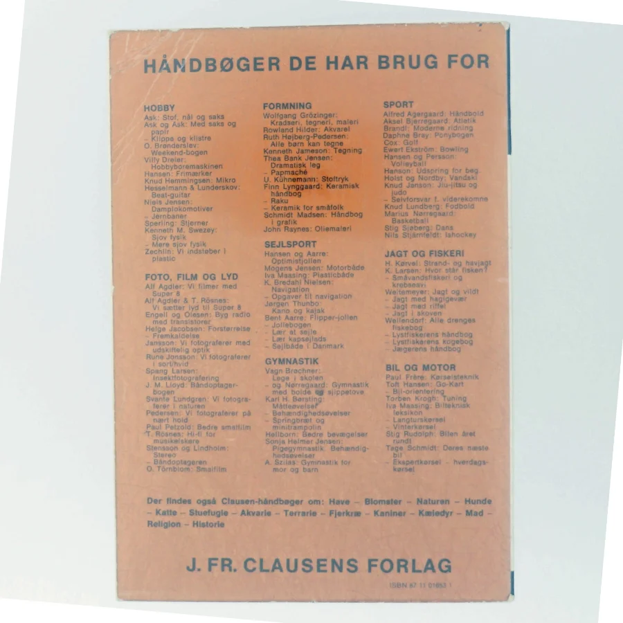 Jagthunde - dressur af stående hønsehunde fra J. Fr. Clausens Forlag