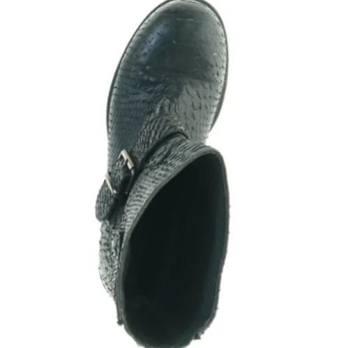 Sorte støvler i slangeskindsmønster fra Billi Bi (str. 38)