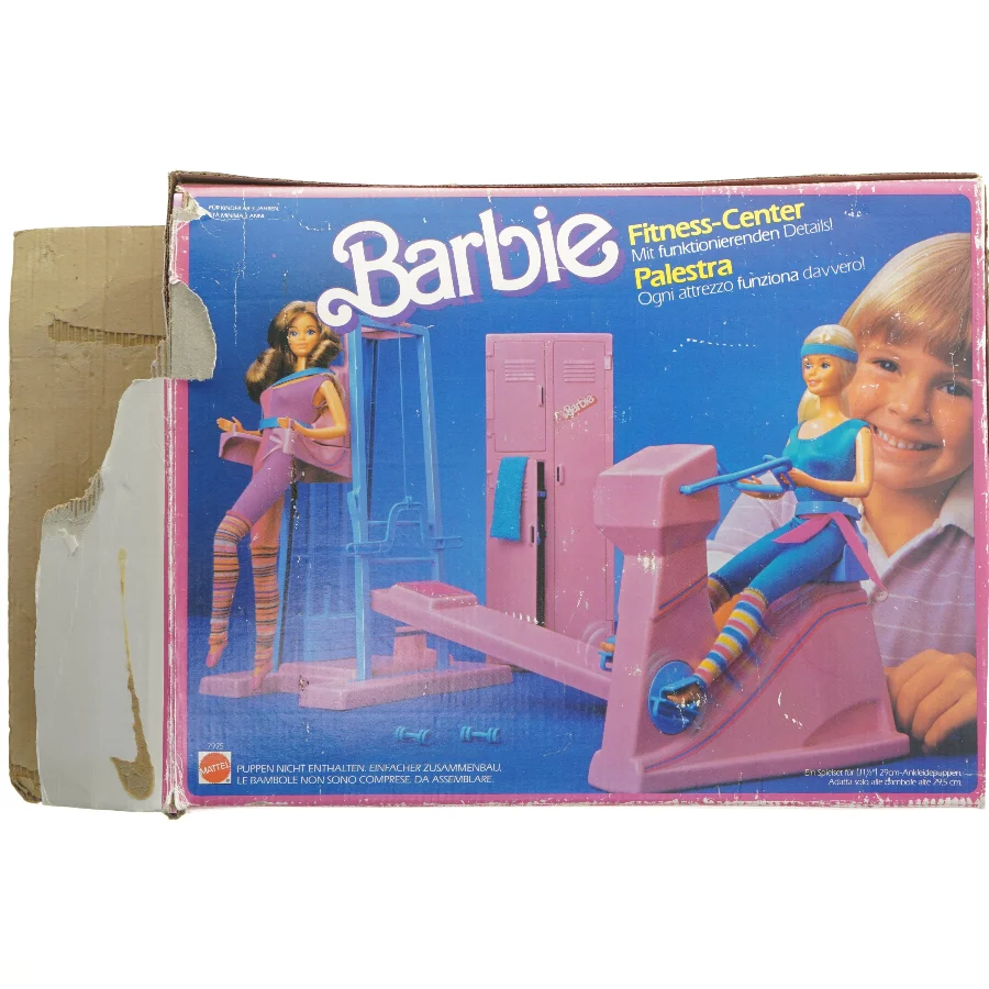 Barbie fitnesscenter sæt fra Mattel