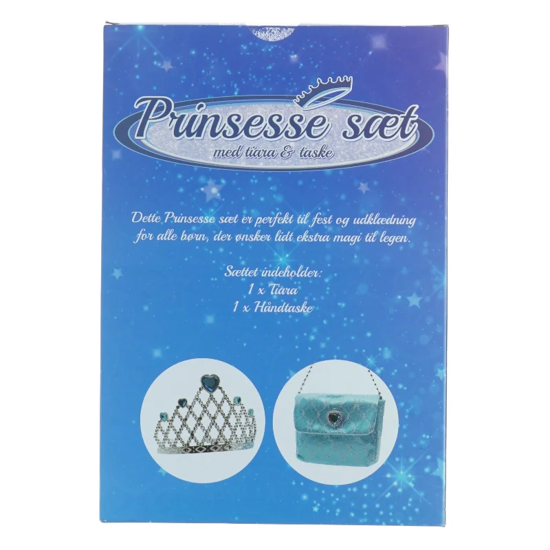 Prinsesse sæt med tiara og taske (str. 27 x 19 x 5 cm)