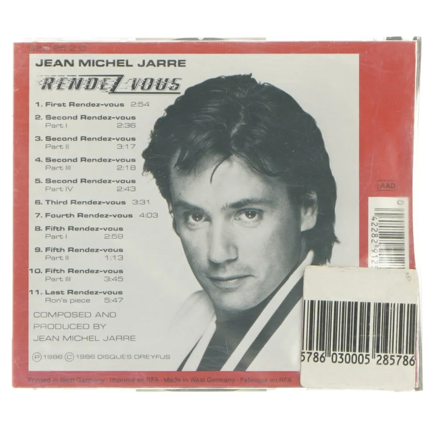 Jean Michel Jarre CD - Rendez-vous (str. 12,5x14 cm)