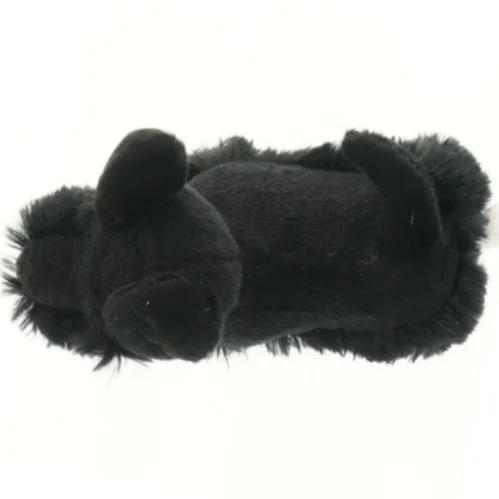 Sort plyshund til børn (str. 19 cm)