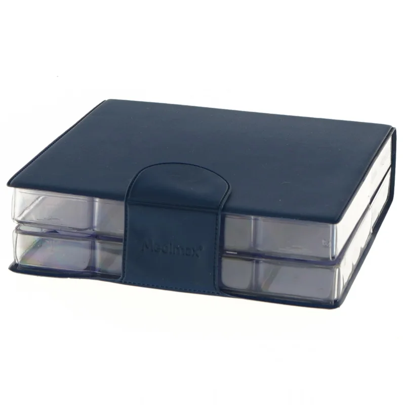 Blå Medicin Organiserer fra Medimax (str. 16x14x4 cm)