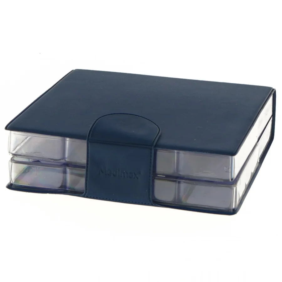 Blå Medicin Organiserer fra Medimax (str. 16x14x4 cm)