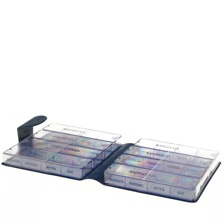 Blå Medicin Organiserer fra Medimax (str. 16x14x4 cm)