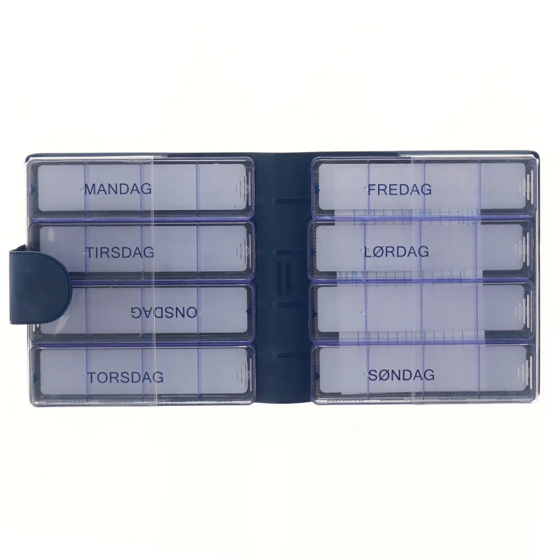 Blå Medicin Organiserer fra Medimax (str. 16x14x4 cm)