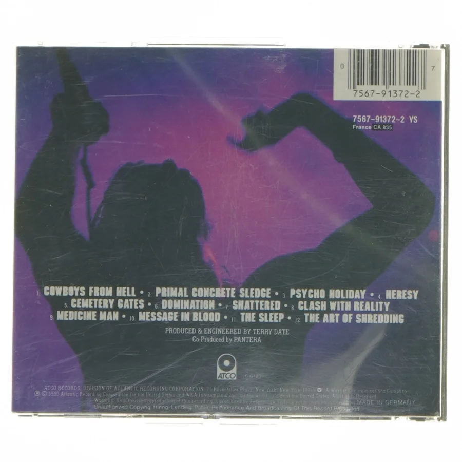 Pantera Cowboys from Hell CD (str. 12,5x14 cm)