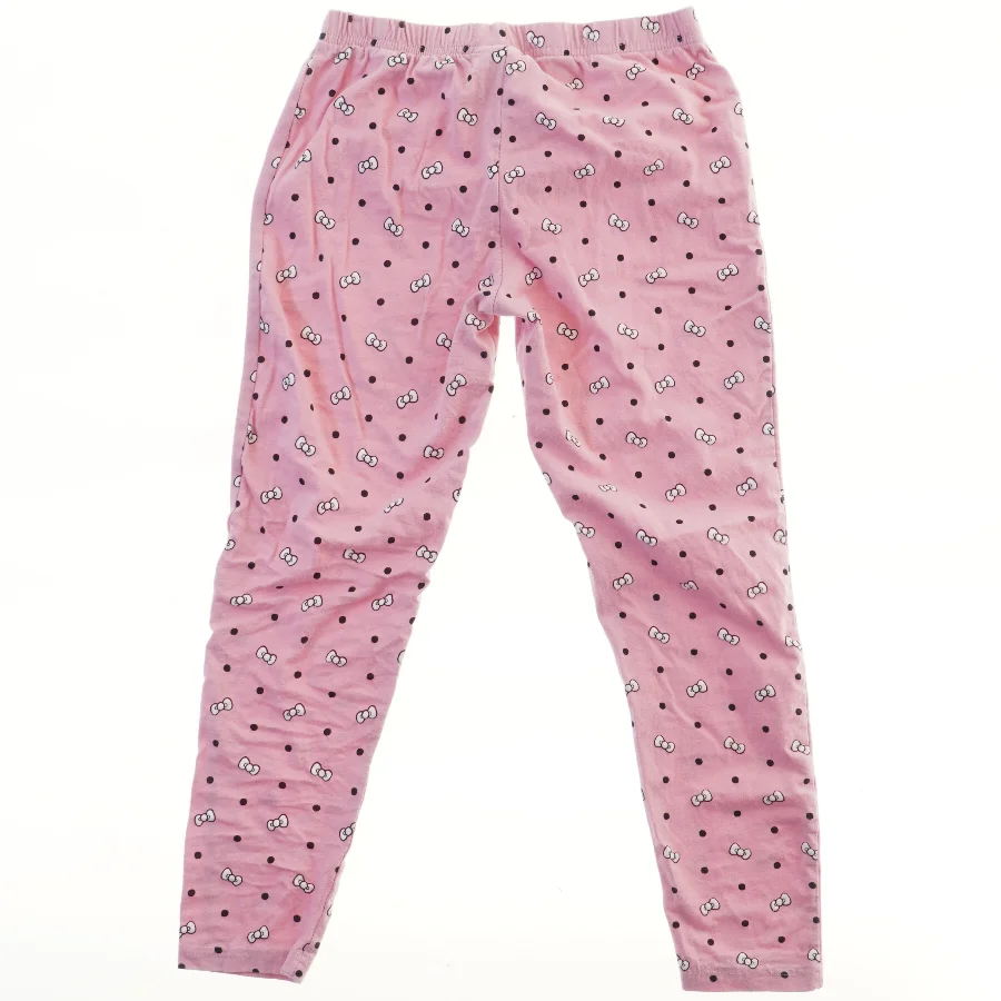Lyserøde leggings med mønster fra Hello Kitty (str. 140)