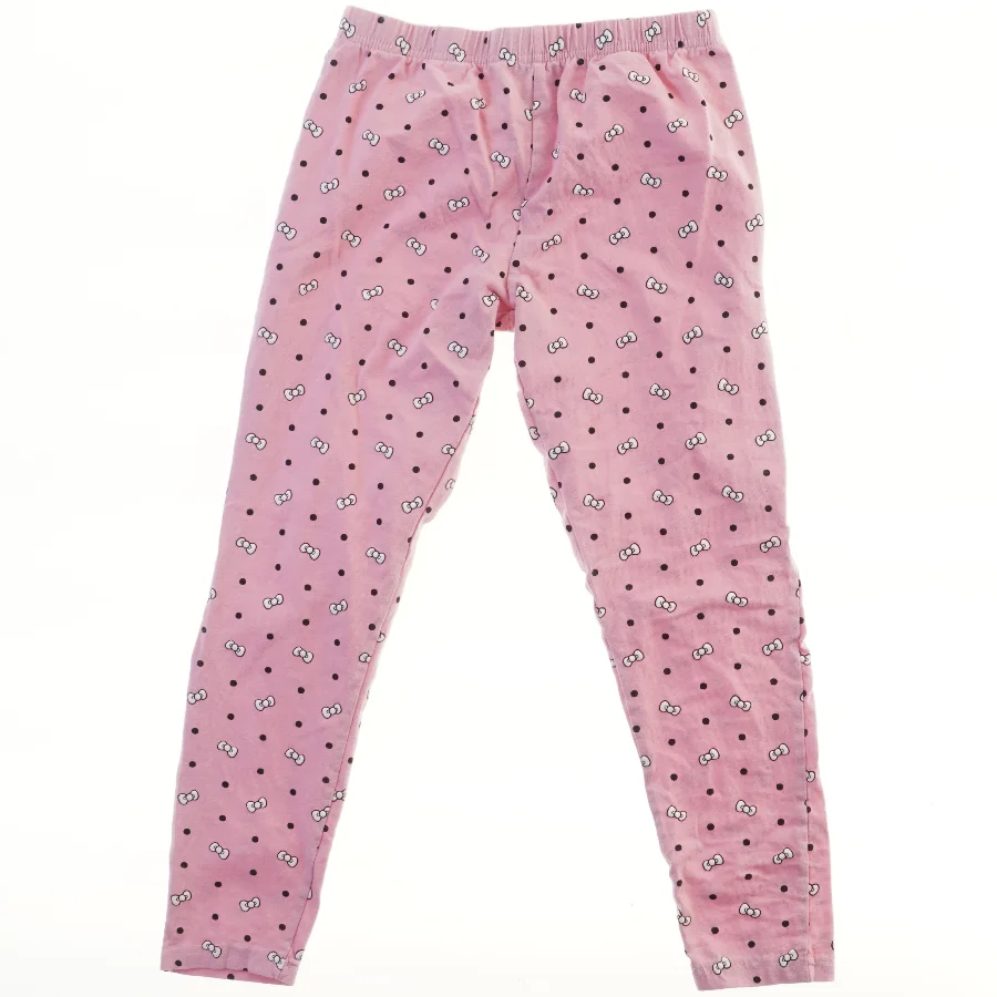 Lyserøde leggings med mønster fra Hello Kitty (str. 140)