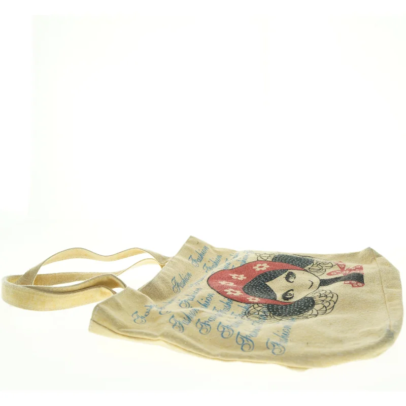 Indkøbstaske med dukkeprint (str. 42 x 32 x 9 cm)