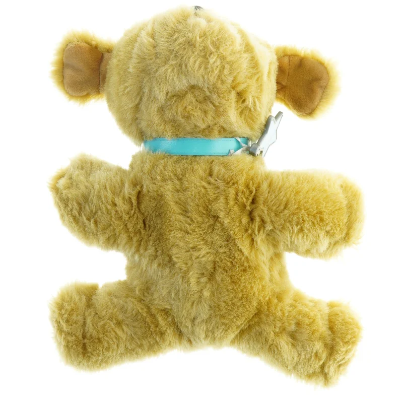 Tøjdyrshund med halsbånd (str. 27 x 24 cm)