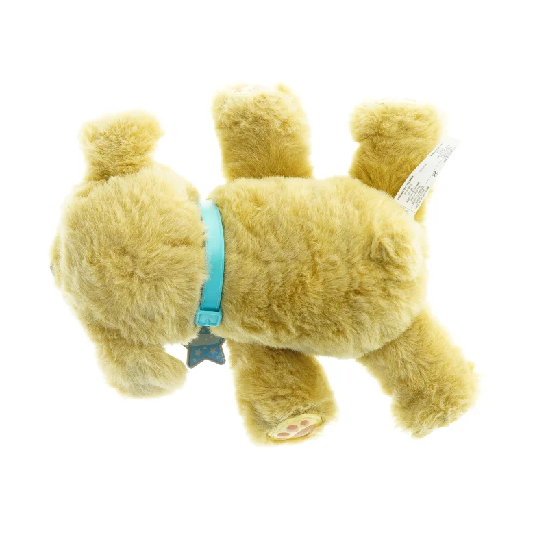 Tøjdyrshund med halsbånd (str. 27 x 24 cm)