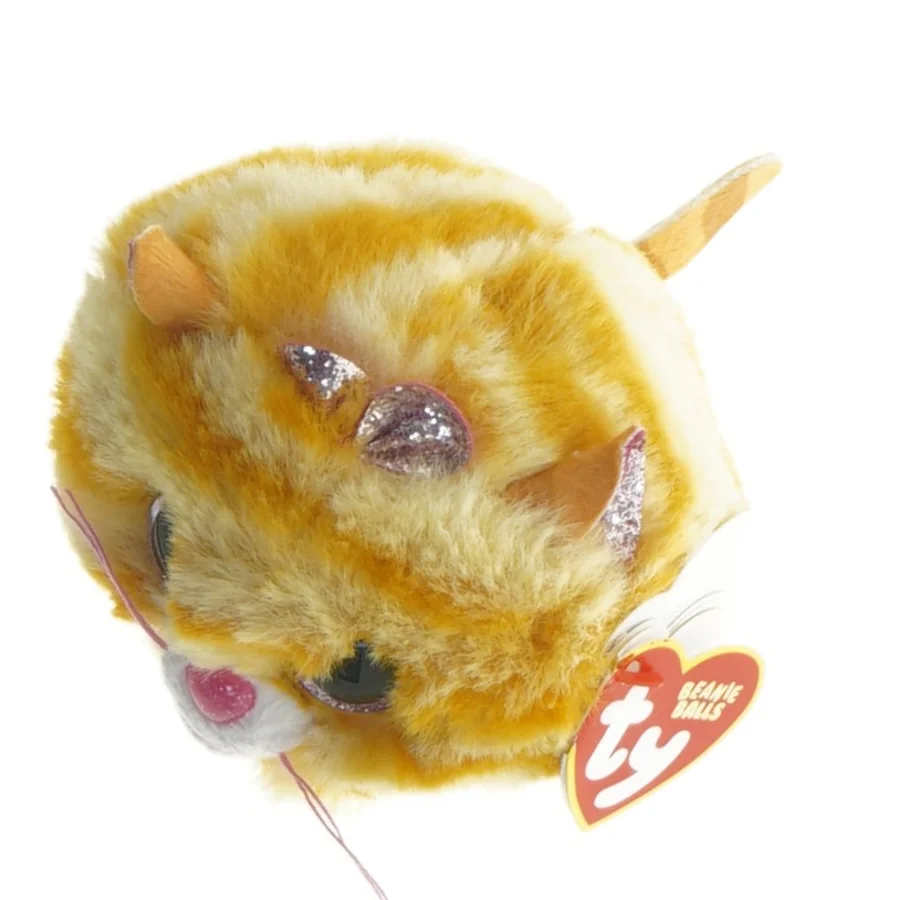 Plyslegetøj, kat fra Ty (str. Ø 9 cm)