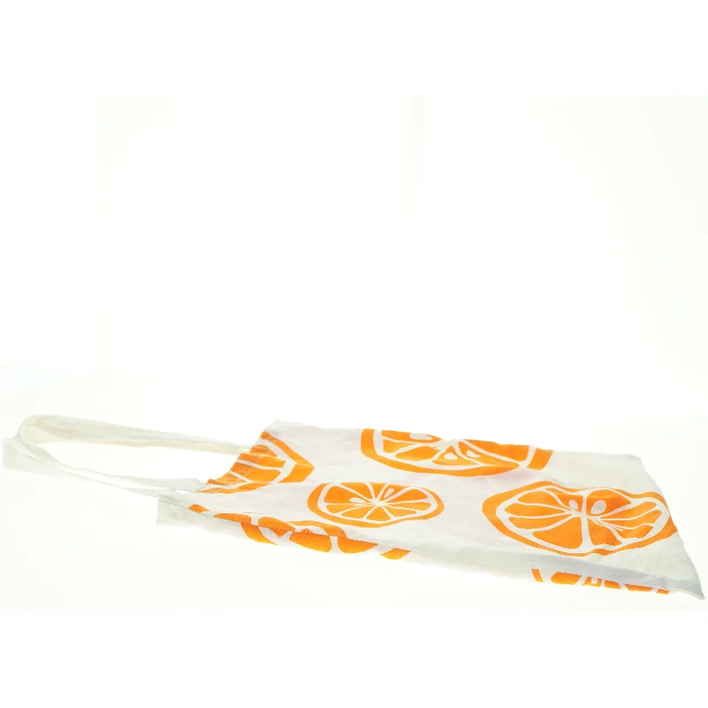 Indkøbstaske med appelsinmotiv (str. 35 x 44 cm)